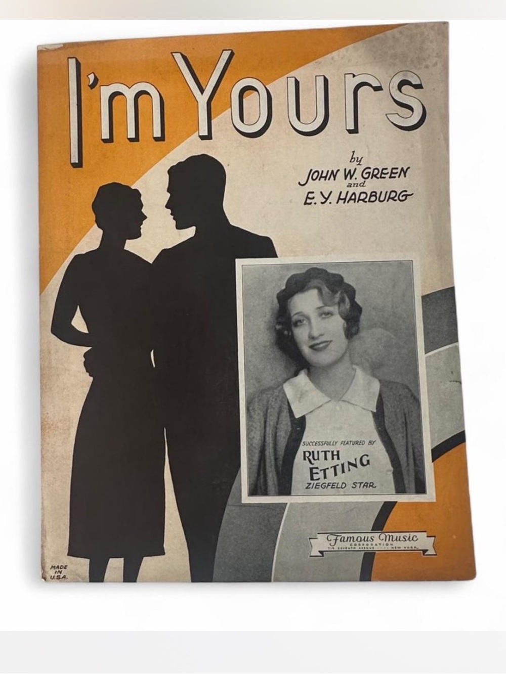 💜 Vintage “I’m Yours” by Green/Harburg (1930) Sheet Music